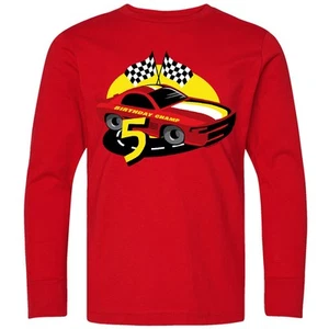 Inktastic Race Car 5th Birthday Youth Long Sleeve T-Shirt Boys Speedway Pit Crew - Picture 1 of 1