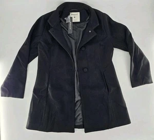 Allegra K - Women's - Pea Coat - Double Breasted - Color: Void Black - Size M - Picture 1 of 8