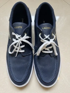 Lacoste Mens Bayliss Deck 0721 Boat Shoes Size 13 Navy Blue - Picture 1 of 7