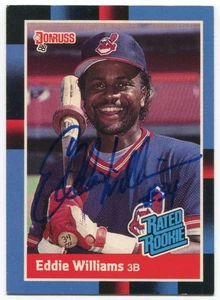 1988 Donruss Eddie Williams Signed Card Baseball Autographed Auto #46 - Picture 1 of 2