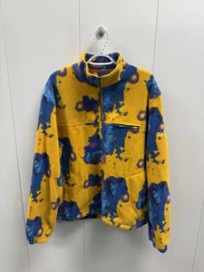 Herren STUSSY Half 1/4 Zip Polar Mock Fleece Jacke Pullover Freizeit Gr. L - Bild 1 von 4