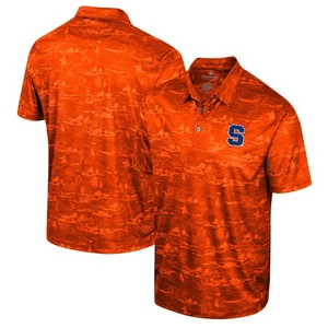 Men's Colosseum Orange Syracuse Orange Daly Print Polo - Picture 1 of 3