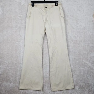 Pantalones Levis Para Hombre 31x30 Beige Vintage Años 70 Pierna Acampanada Campana Parte Inferior Retro 20625-6624 - Imagen 1 de 9