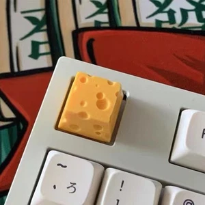 Resin Keycap Lovely Cheese Style Hand Painted Exquisite Details Cute Keycap SAL - Afbeelding 1 van 12