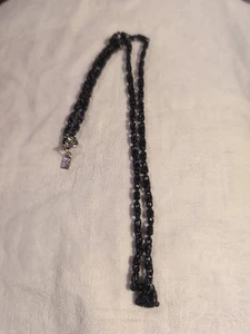 Vintage Emmons Black Chain Necklace - Picture 1 of 3