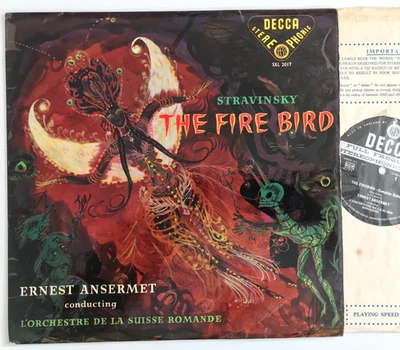 Stravinsky The Firebird Ansermet L'OSR UK Decca WBG ED2 Stereo SXL 2017 - Image 1 of 4