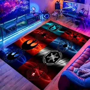 Tappeto Star Wars, tappeto Starwars, tappeto fan, regalo Starwars, tappeto film, tappeto logo Starwars - Foto 1 di 12