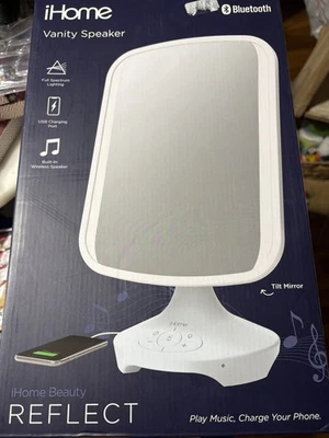 New iHome Reflect Vanity Mirror Bluetooth Speaker - Image 1 of 2