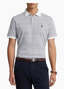 Polo Ralph Lauren Men Classic-Fit Soft Cotton Polo Shirt Bayberry Foulard White - Picture 1 of 7