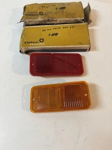 NOS 1968 - 72 Chevrolet GMC C/K 10 - 30 Blazer Jimmy Amber RED marker light 2 - Picture 1 of 4