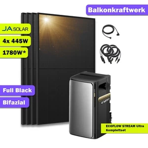 1780W Balkonkraftwerk EcoFlow STREAM Ultra Speicher 1,92kWh Komplettset - Bild 1 von 4
