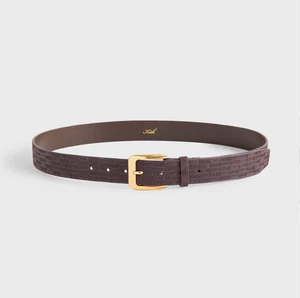 Kith Monogram Wildleder Gürtel - Größe XL - Inkognitobraun - Bild 1 von 4