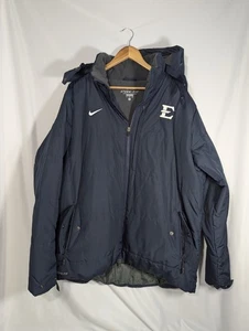 Abrigo Para Hombre Nike Storm Fit Sub Zero Relleno Cremallera Completa Con Capucha Azul Marino Logo XL - Imagen 1 de 14