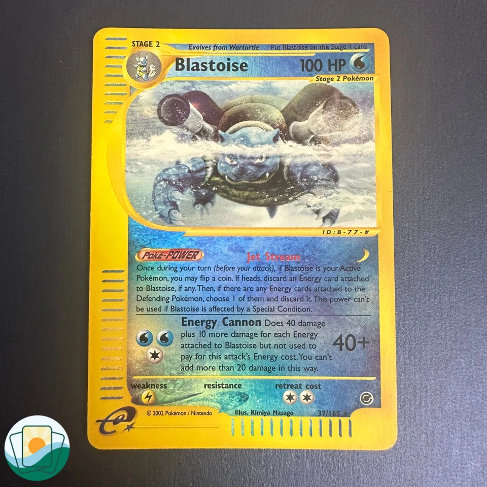 2002 Pokémon Expedition Base Set | Blastoise | Reverse Holo | #37/165 - Image 1 of 4