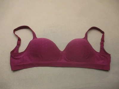 Sutiã Demi Ajustável 36D BALI Feminino Borgonha Forrado Fecho Traseiro Sem Fio 10H - Imagem 1 de 4