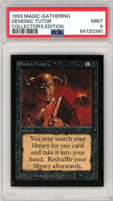 Demonic Tutor - Collector's Edition - MTG - PSA 9  - POP 7 - Image 1 of 2