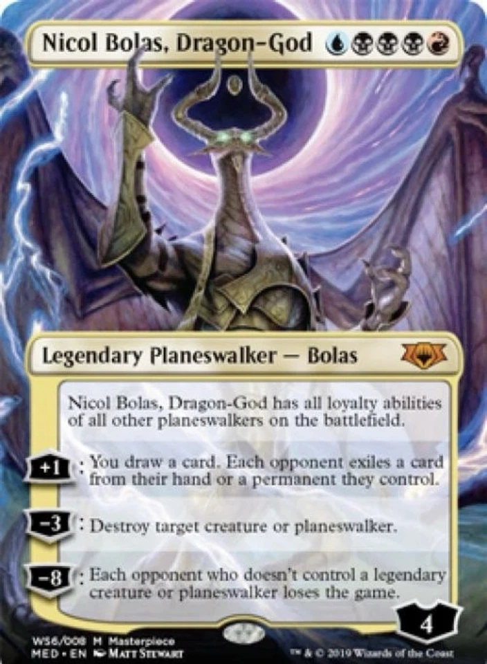Nicol Bolas, Dragon-God -Foil Near Mint MTG War of the Spark Mythic Edition - Image 1 of 1