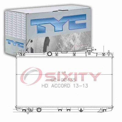Радиатор TYC для 2015 Acura TLX 2,4 л L4 охлаждающий антифриз охлаждающая жидкость sm - Изображение 1 из 4