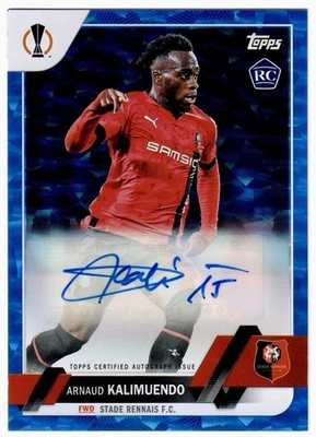 2022-23 Topps UCC Arnaud Kalimuendo Blue Icy Rookie Auto Autograph /99 - Image 1 of 2