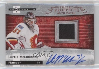2007 Hot Prospects Prospect /399 Curtis McElhinney #226 RPA Rookie Patch Auto RC - Image 1 of 2