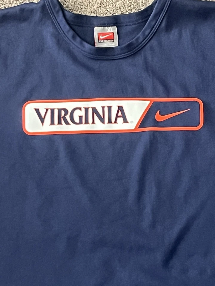 Nike Virginia Cavaliers Team Issued Dri Fit Shirt Men’s Size XL - Image 1 of 4