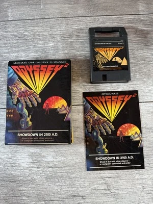 Cartucho de juego Magnavox Odyssey 2 en caja con enfrentamiento manual en 2100 anuncio Foto 1 de 4