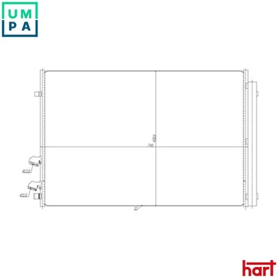 CONDENSER AIR CONDITIONING 645 278 FOR VW GRAND/CALIFORNIA/Camper CRAFTER/Van - Image 1 of 4