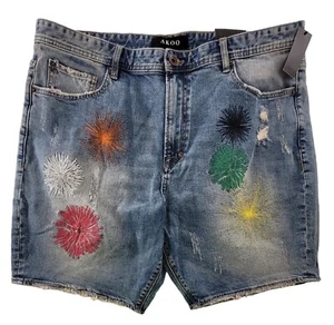 Akoo Shockwave size 40 Denim Shorts. $125 - Picture 1 of 6
