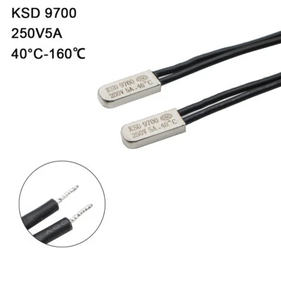 1-10 Pcs Bracket 5A 250V Degree Centigrade Temperature Switch 30-150°C KSD9700 - Image 1 of 4