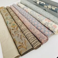 Bundle #Y Clouds Silk Fabric Scraps Japanese Kimono Fabric Panels Authentic Gray