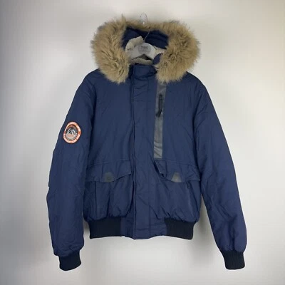 Jaqueta Bombardeiro Superdry Everest Expedition Parka Marinha Masculina Tamanho XL (41) - Imagem 1 de 4