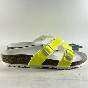NUEVAS Sandalias Birkenstock Yao Para Mujer con Tirantes Amarillas Talla EU 36 US 5 Estrechas - Imagen 1 de 9