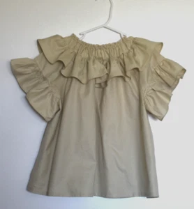 JNBY Girls tan blouse size 120 (6-8) EUC!! - Picture 1 of 4
