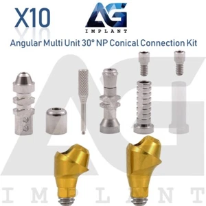 10 Angular Multi Unit Prosthetic System 30° Conical Connection NP Kit - Picture 1 of 10
