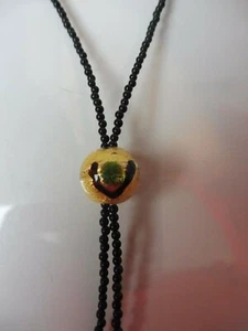 Hermosa Cadena (Collar), Ónix, Con Esfera De Vidrio De Murano - Imagen 1 de 5