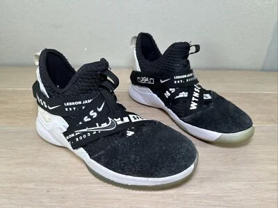 Nike LeBron Soldier 12 GS Witness negro/blanco talla 6Y (AA1352-005) 2018 Foto 1 de 4