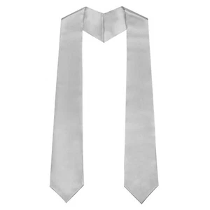 Plain Graduation Stole Unisex Academic Honor Sash 60"/72" Long 13 Colors - Picture 1 of 7