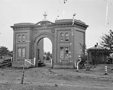 Novo 11x14 Foto De Guerra Civil: Cemitério Evergreen Portão No Cemitério Hill, Gettsyburg