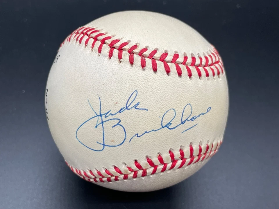 Jack Brickhouse "Hey-Hey Cubs HOF Broadcaster" Signed Autographed baseball PSA - Image 1 of 4