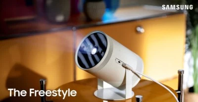 Samsung The Freestyle Projector Model #SP-LSP3BLA, Open Box-Used Once. - Image 1 of 4