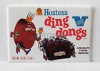 Vintage HOSTESS DING DONGS SNACKS 2" x 3" Fridge MAGNET Art NOSTALGIC