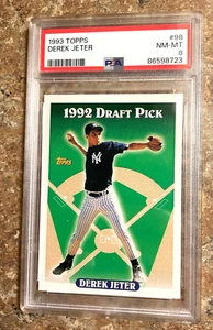 1993 Topps - Derek Jeter #98 RC Rookie - PSA 8 NM-MT - NY Yankees HOF - Bild 1 von 2