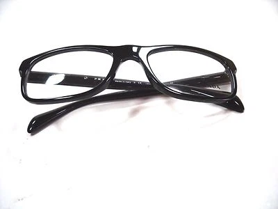 Prada Eyeglasses VPR 19P Black 1AB-1O1 Size 53mm Optical Frame - Image 1 of 4