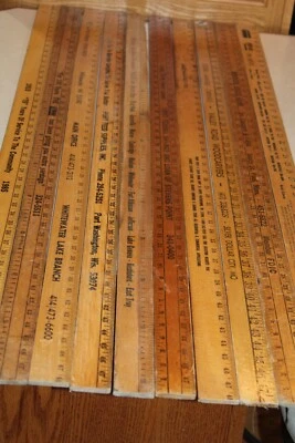 Lote de 10 reglas de madera de 48" para yarda cartel publicitario color arte artesanía pasatiempo Foto 1 de 4