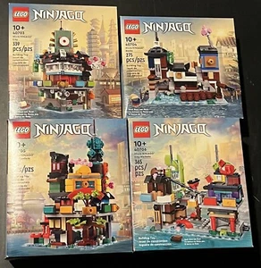 LEGO Micro Ninjago City KOMPLETTSATZ ALLE VIER (4) #40703, #40704, #40705, #40706 - Bild 1 von 2
