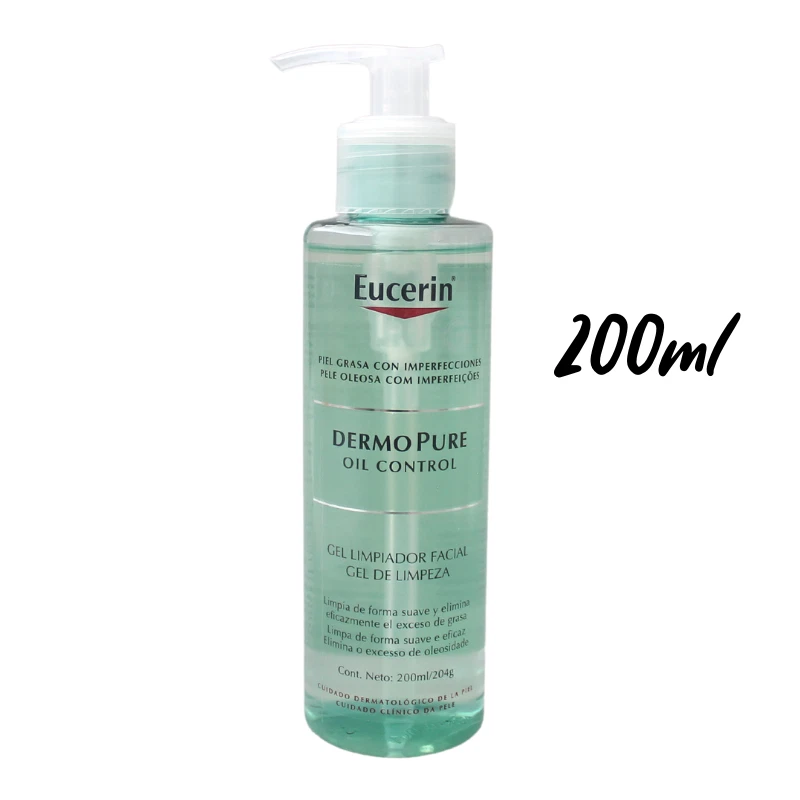 Eucerin DERMOPURE Gel Limpiador Control Aceite Lavado Facial 200ml FRESCO Foto 1 de 1