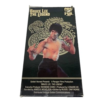 Bruce Lee: The Legend (VHS 1984) Documentary 88 mins martial arts film.  Vintage Foto 1 de 4