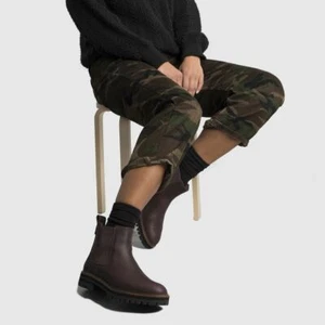 Stivali donna Timberland LONDON SQUARE CHELSE DARK RUBBER BOOTS BROWN BOOTS - Foto 1 di 8