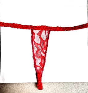 Häkel Sexy Exotisch Dessous G String Tanga Rot Small - Bild 1 von 2