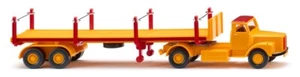 WIKING, SCANIA 4x2 con pianale di carico 2 assi giallo e rosso, 1/87, WIK051844 - Foto 1 di 1